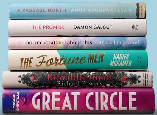 A shortlist of six for The Booker Prize 2021 out