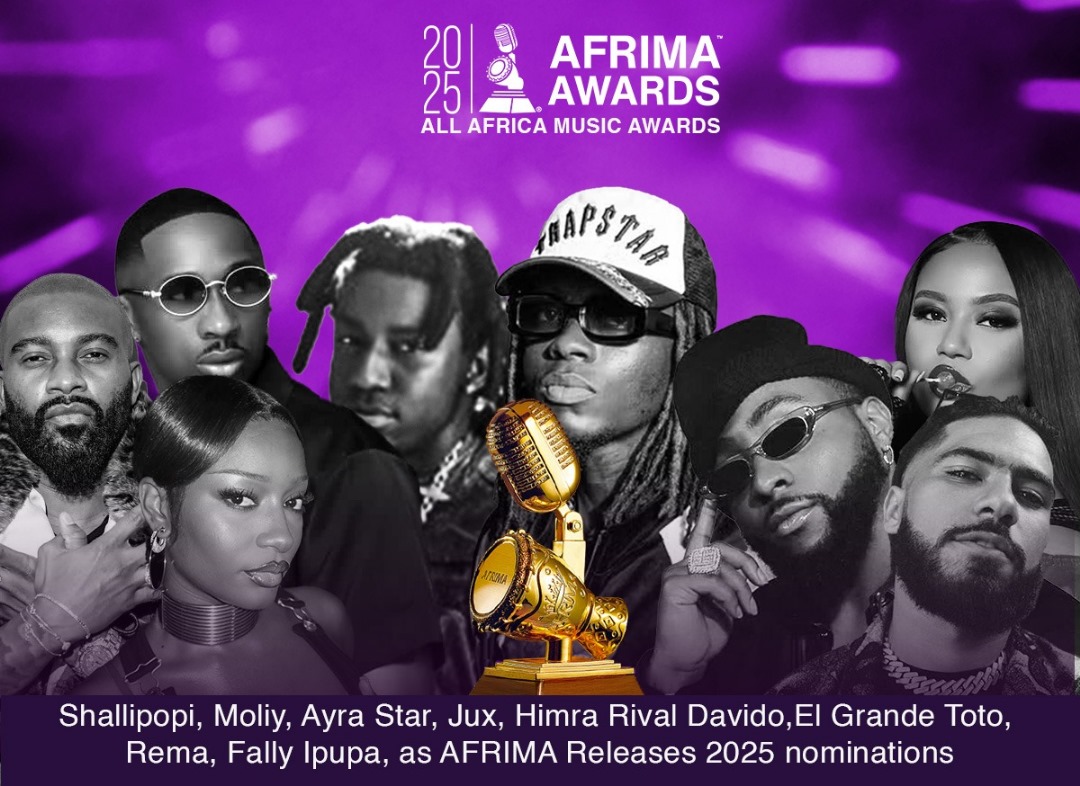 Davido, Shallipopi, Ayra Star, Jux, Himra, El Grande Toto, Rema, others make AFRIMA 2025 nominations list