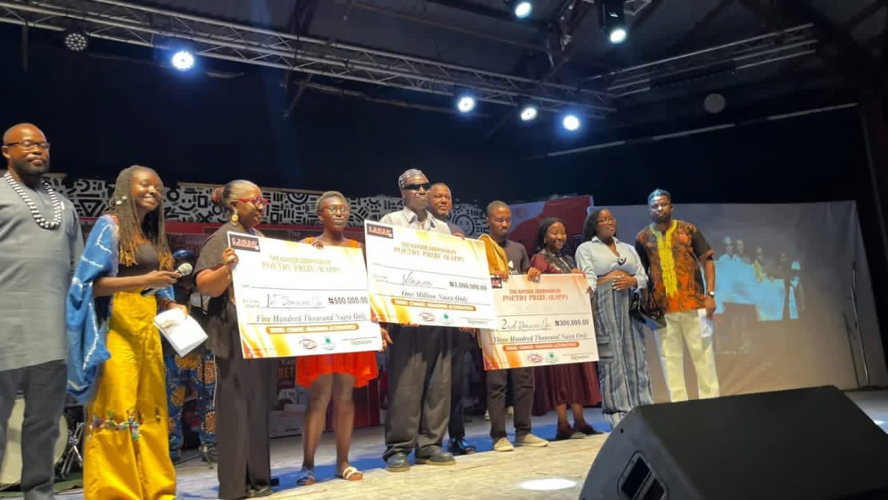 Keesh Roland wins Kayode Aderinokun Poetry Prize as LABAF honours legacy of donor