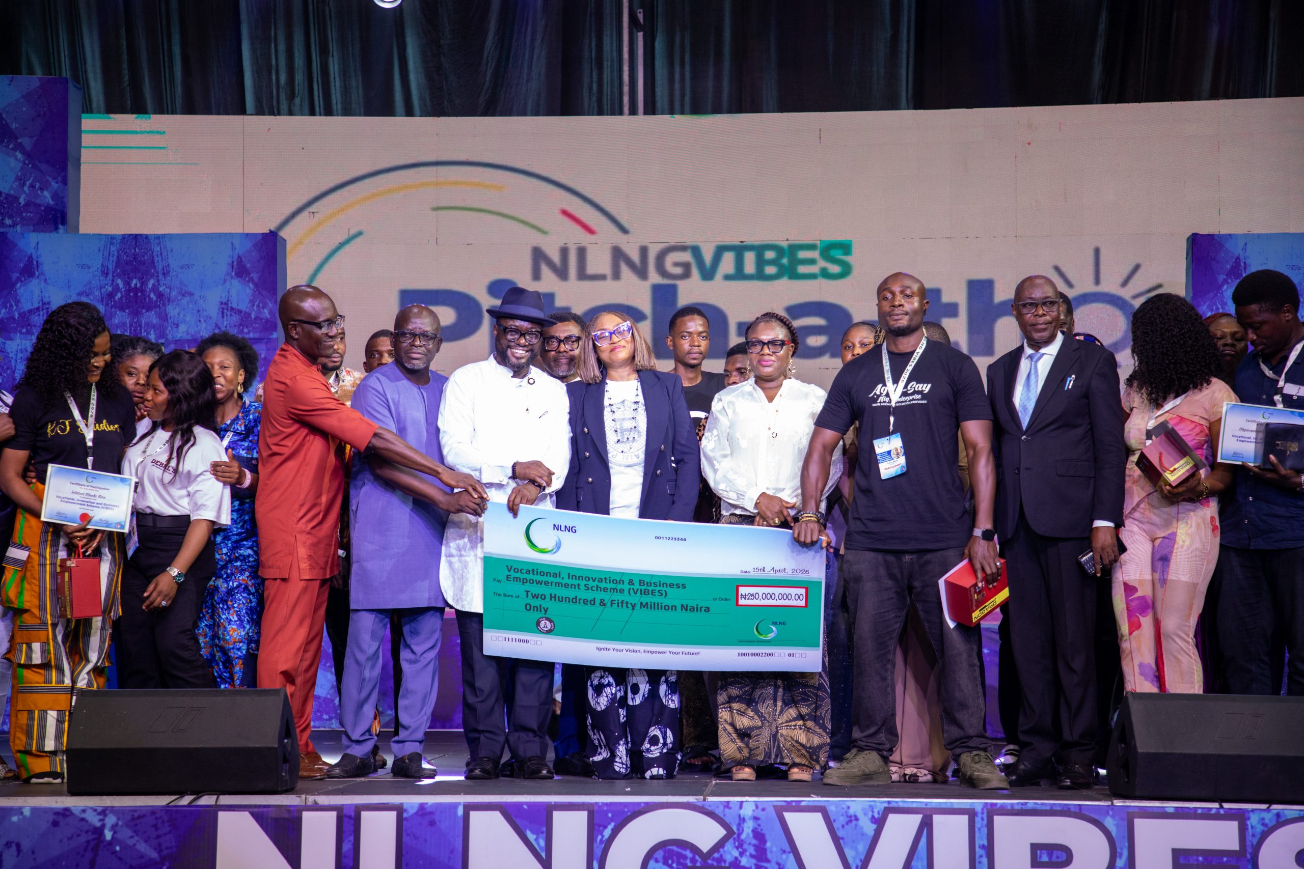 NLNG concludes VIBES Pitch-a-Thon 2026, disburses ₦250m in business grants