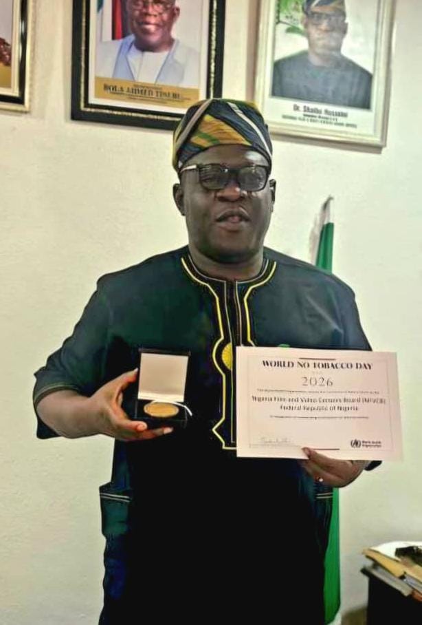 NFVCB bags WHO’s special award for tobacco control leadership in entertainment media