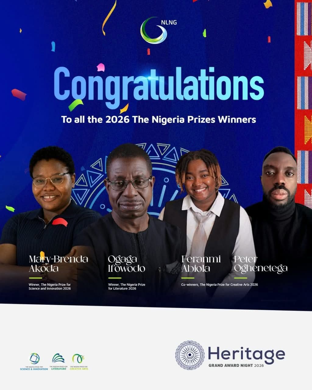 When NLNG honoured literary, scientific, creative excellence at Grand Award Night 2026